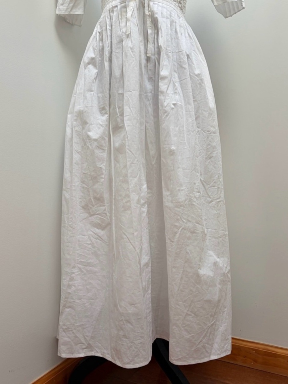 NWT Lovaan- Boehm Short-Sleeve Cotton Midi Dress White Size AU 6 US 2 Summer - Picture 8 of 14